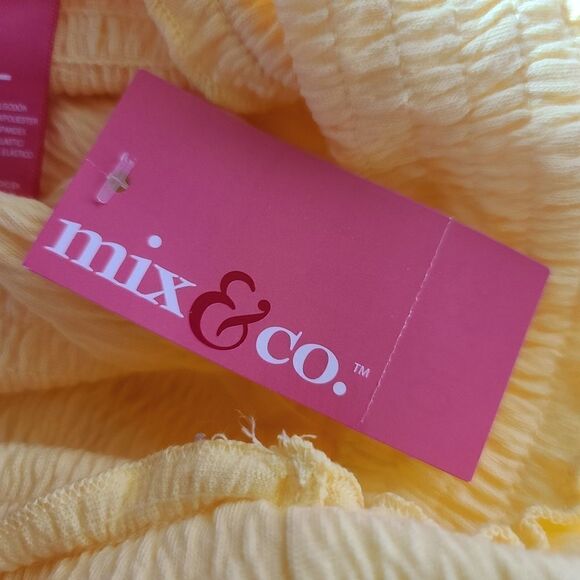 Mix & Co Yellow Women's Top - Picture 7 of 7